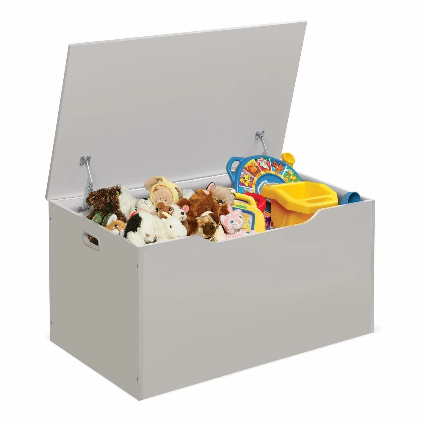 Deals π Toy Boxes Badger Basket Woodgrain Flat Bench Top Toy Storage Box - White π - Image 4