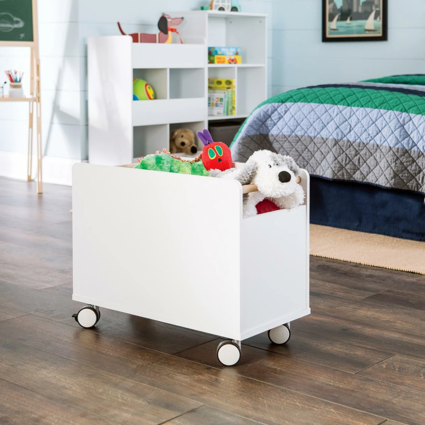 Promo ๐งจ Bins & Cubbies ClosetMaid KidSpace Mobile Toy Chest With Wheels ๐ - Image 4