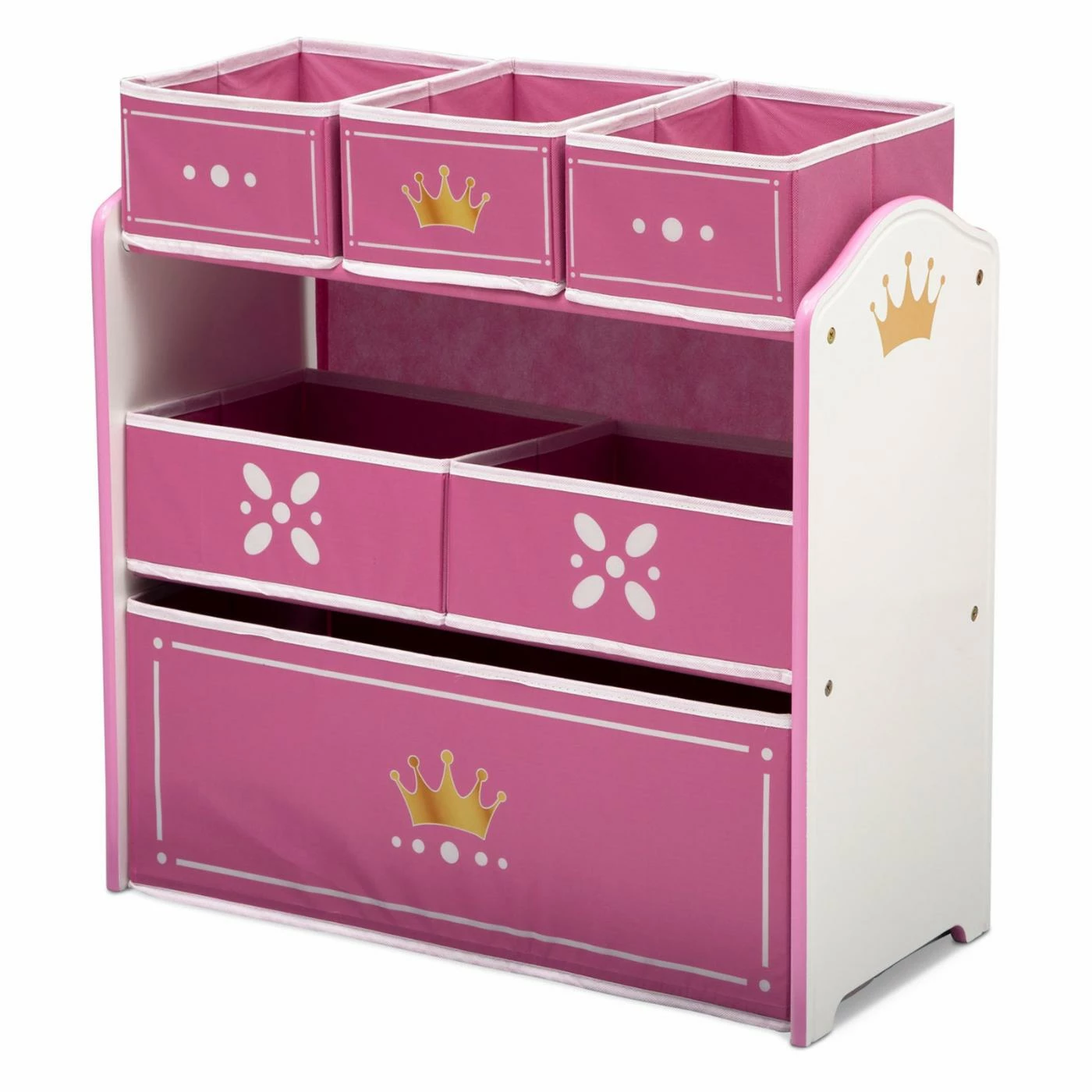 New π Bins & Cubbies Princess Crown Multi Bin Toy Organizer By Delta Children π - Image 4