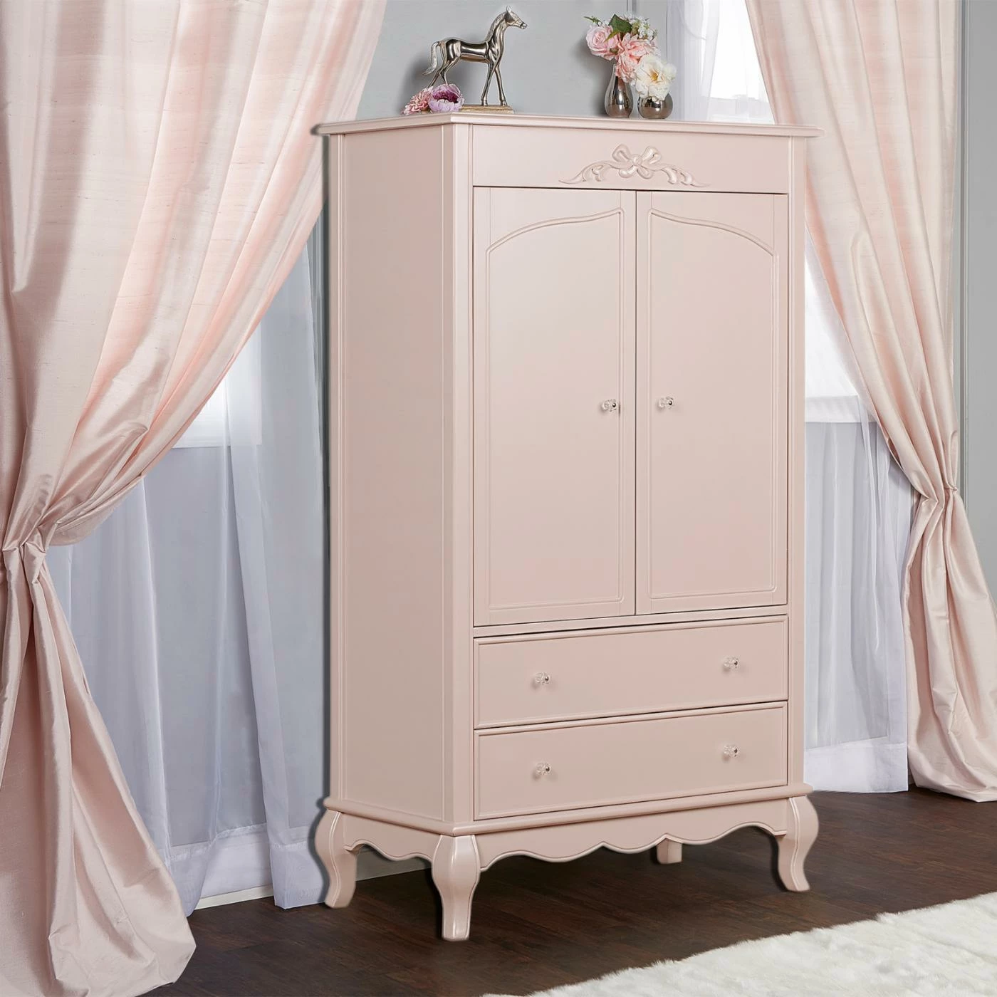 Outlet β White Evolur Aurora 2 Drawer Armoire π₯ - Image 4