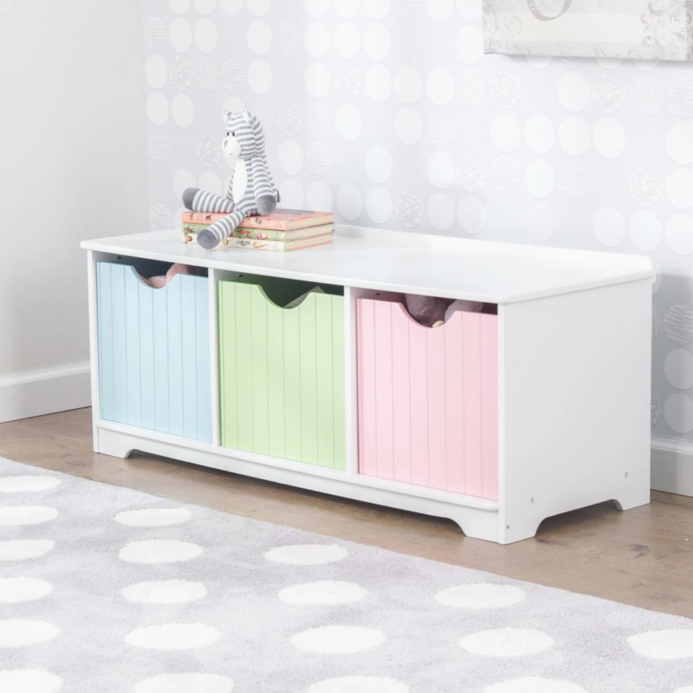 Wholesale ๐ฅ Bins & Cubbies KidKraft Nantucket Pastel Storage Bench - 14565 โค๏ธ 6 Wholesale ๐ฅ Bins & Cubbies KidKraft Nantucket Pastel Storage Bench - 14565 โค๏ธ - Image 4