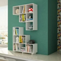 Wholesale ๐ Neutral Manhattan Comfort Cascavel Stair Cubbies Bookcase ๐ 10 Wholesale ๐ Neutral Manhattan Comfort Cascavel Stair Cubbies Bookcase ๐ -Badger Shop detail2MANH054