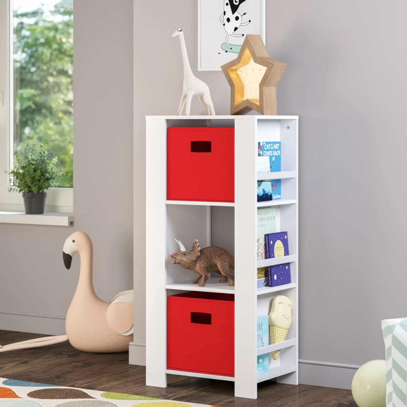 Brand new โญ Neutral RiverRidge Home Book Nook Kids Cubby Tower Bookcase ๐ - Image 4