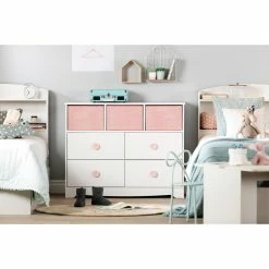 Wholesale 🔥 Dressers South Shore Sweet Piggy Kids 4 Drawer 👗 Dresser With Baskets 🧨 -Badger Shop detail2SSI1938