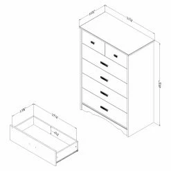Coupon 🤩 Chests South Shore Tiara 5 Drawer Chest 🎉 13 Coupon 🤩 Chests South Shore Tiara 5 Drawer Chest 🎉 -Badger Shop detail3SSI1392