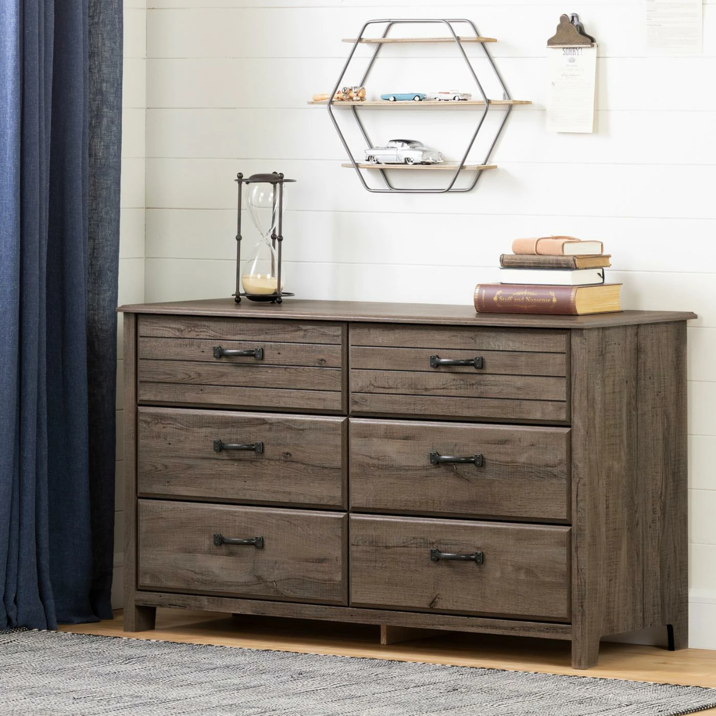 New ๐ Dressers South Shore Ulysses 6 Drawer Double ๐ Dresser ๐ - Image 7