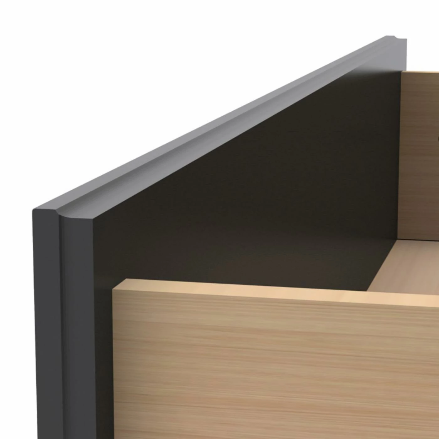 New 😀 Nexera Black Avenue 2 Drawer Nightstand 🔥 - Image 6