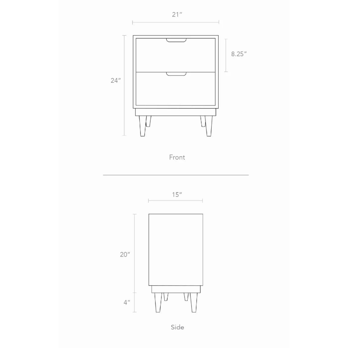Best Sale 🔔 Nico & Yeye Pink Nico & Yeye Kabano 2-Drawer Kids Nightstand ✔️ - Image 5