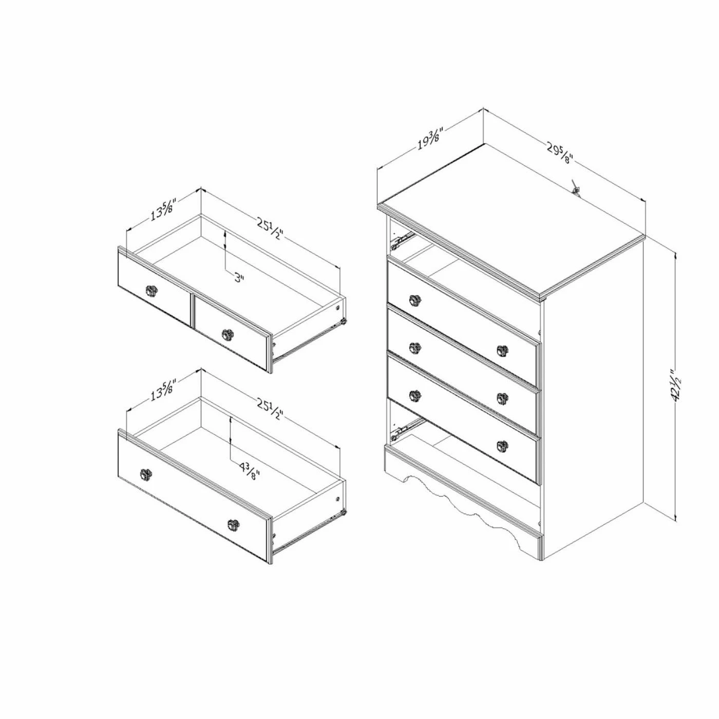 New ๐ South Shore Chests ๐ Summer Breeze Vanilla 5 Drawer Chest ๐ - Image 2