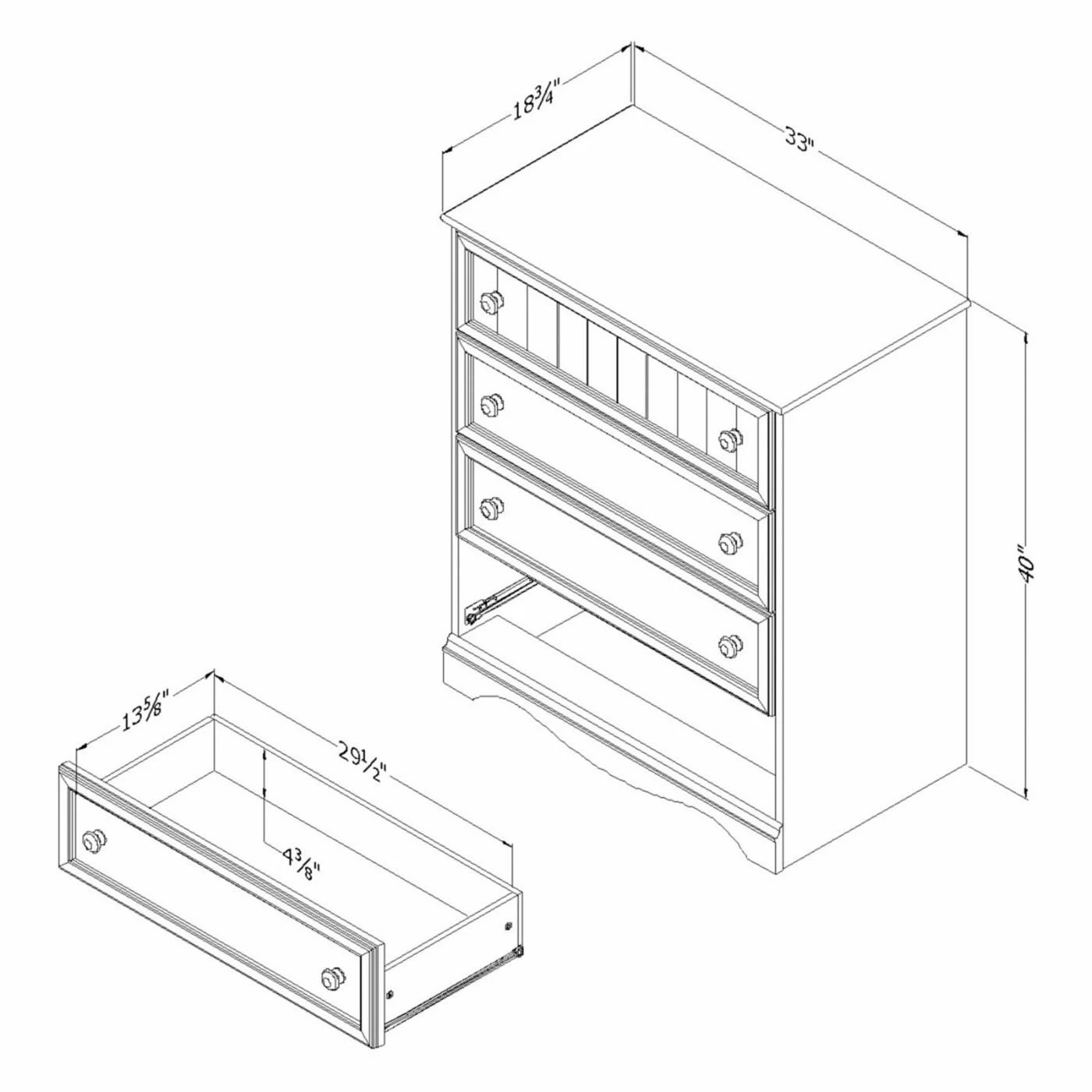 New 🥰 Chests South Shore Savannah Collection 4 Drawer Chest 🔥 - Image 3