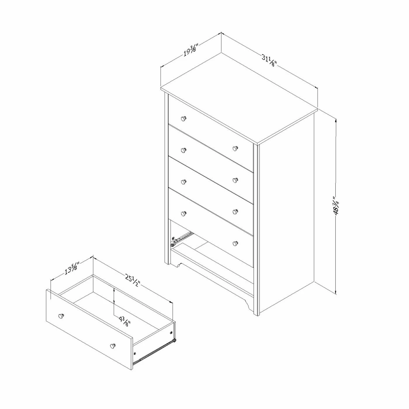 Discount 🛒 South Shore Chests Vito 5 Drawer Chest ❤️ - Image 7