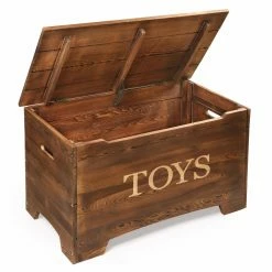 Buy 🛒 Toy Boxes Badger Basket Solid Wood Rustic Toy Box - Caramel Brown 😉 -Badger Shop detailBGR358