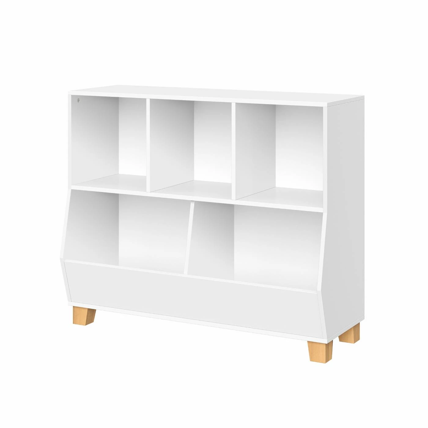 Buy ⭐ Bins & Cubbies RiverRidge Home Kids Catch-All Multi-Cubby 35 In. Toy Organizer With Cloth Bins 🥰 - Image 3