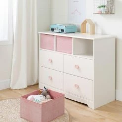 Wholesale 🔥 Dressers South Shore Sweet Piggy Kids 4 Drawer 👗 Dresser With Baskets 🧨 -Badger Shop detailSSI1938