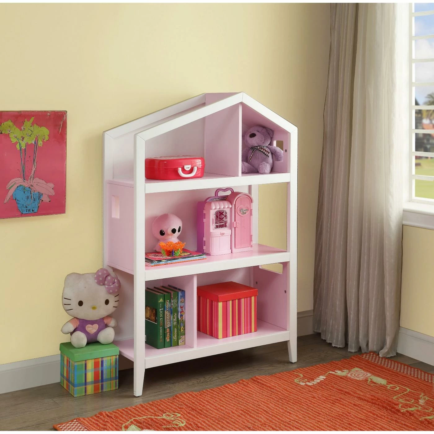Promo ๐ Girls Acme Furniture Doll Cottage 5 Shelf Bookcase ๐คฉ - Image 2