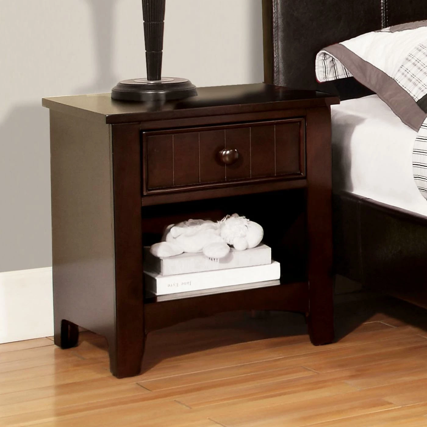 Best deal ๐งจ All Other Finishes Furniture Of America Yazstrema Cottage Style 1 Drawer Nightstand โจ - Image 2