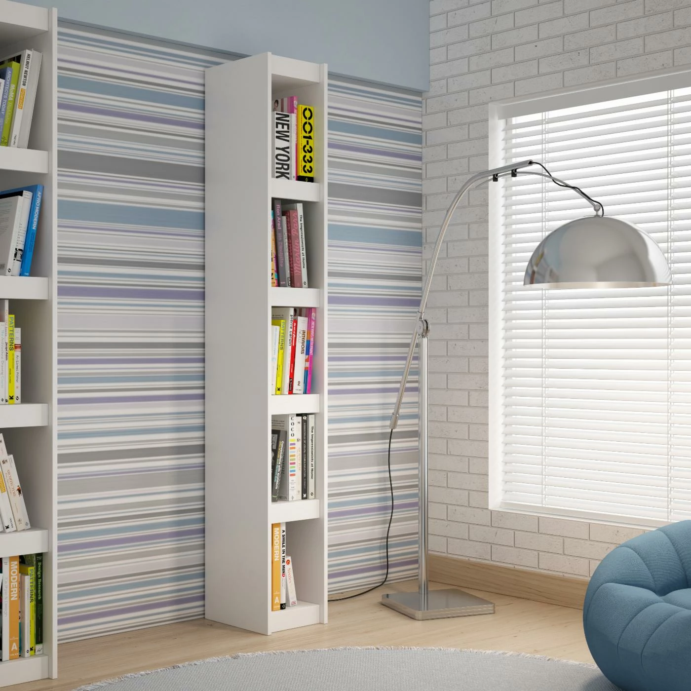 Promo π Neutral Manhattan Comfort Parana 1.0 Bookcase π - Image 2