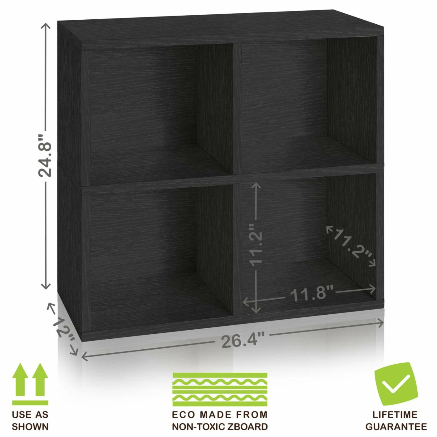 Best deal 👏 Neutral Way Basics Eco-Friendly 4 Cubby Bookcase 🥰 4 Best deal 👏 Neutral Way Basics Eco-Friendly 4 Cubby Bookcase 🥰 - Image 2