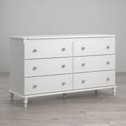 New 🤩 Dressers Little Seeds Rowan Valley Laren 6-Drawer 👗 Dresser - White 🥰