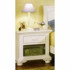 Budget 🎁 White American Woodcrafters Cottage Traditions Nightstand ⭐