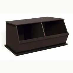 Cheapest 😍 Bins & Cubbies Badger Basket Two Bin Storage Cubby - Espresso ⭐