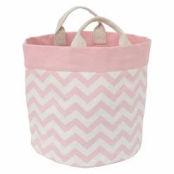 Best Pirce ๐ฏ Baskets Chevron Printed Reversible Canvas Storage Tote By NoJo ๐