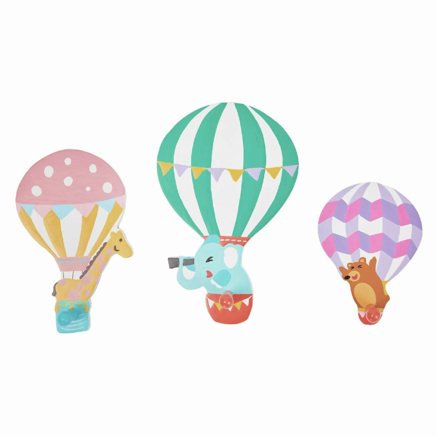 Promo ✔️ Fantasy Fields Hot Air Balloon Wall Hook - Set Of 3 😍