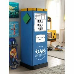 Cheap 🌟 Red Furniture Of America Carles Kids Gas Station Single Door Closet 🥰