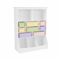 Hot Sale 🧨 Bins & Cubbies KidKraft Wall Storage Unit - White - 14980 🧨