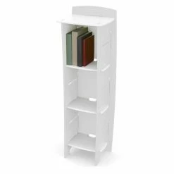 New 🌟 Neutral Legare Classic Adjustable 3-Shelf Bookcase - White 🔥