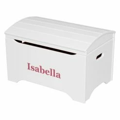 Cheap 🤩 Toy Boxes Little Colorado Solid Wood Toy Storage Chest With Personalization - Soft White Finish 🧨