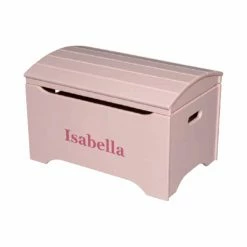 Brand new 🛒 Toy Boxes Little Colorado Solid Wood Toy Storage Chest With Personalization - Soft Pink Finish ✔️