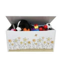 Outlet 🌟 Toy Boxes Little Colorado Little Prints Field Of Flowers Toy Storage Box 👍