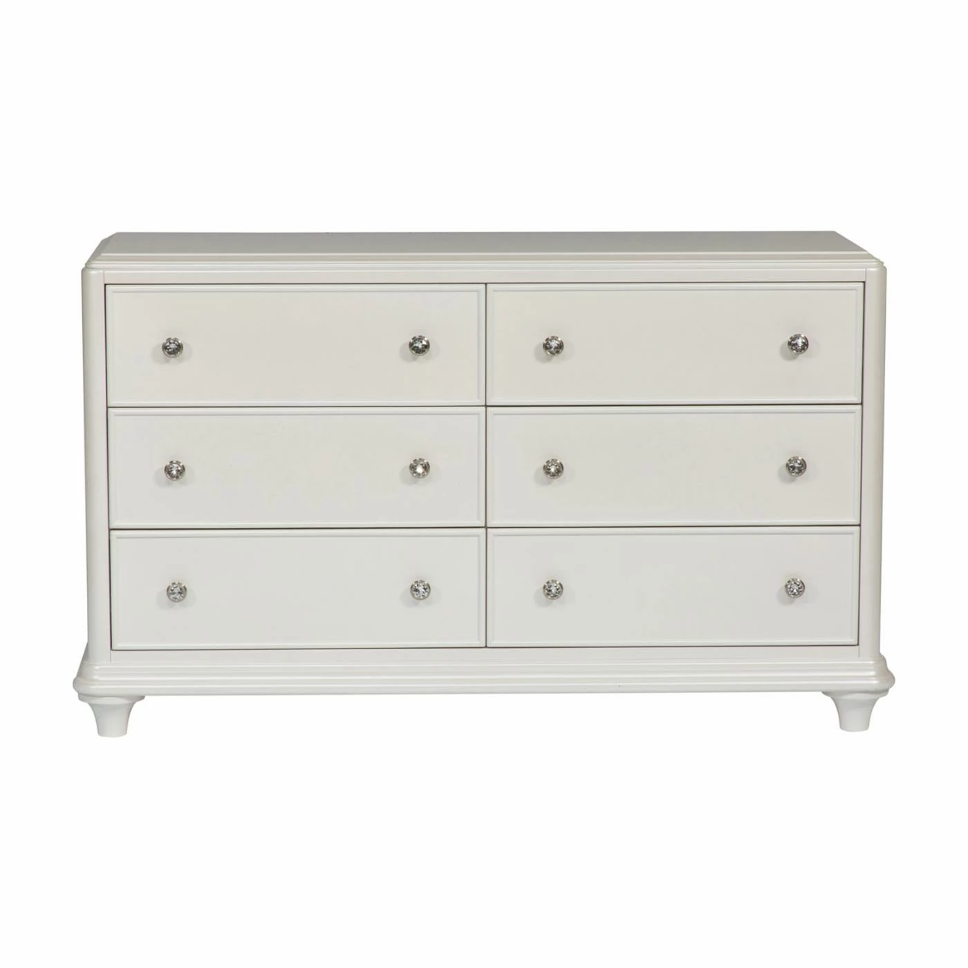 Coupon ✨ Dressers Liberty Furniture Industries Stardust Youth 6 Drawer 👗 Dresser With Optional Mirror - Iridescent White 🎁