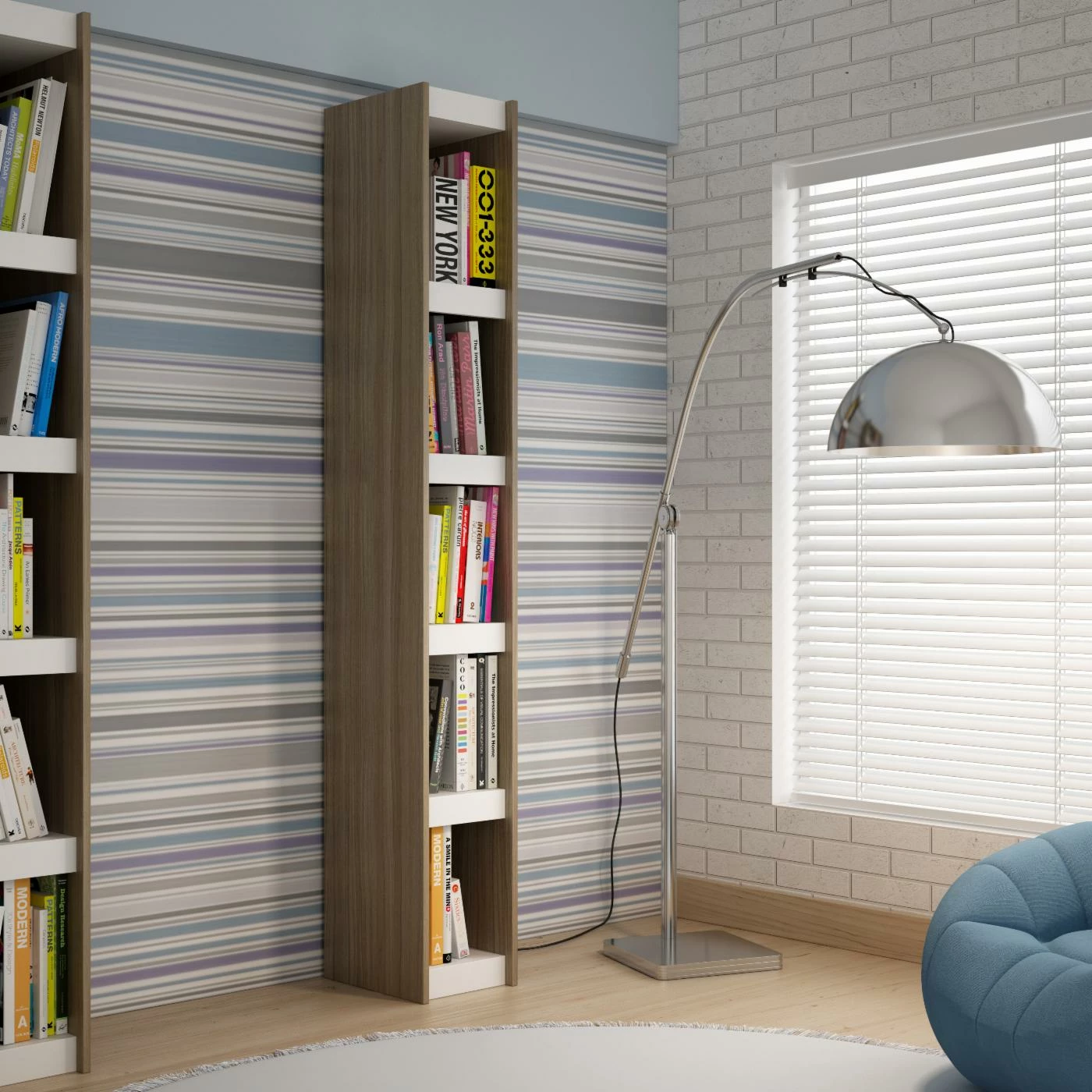 Promo π Neutral Manhattan Comfort Parana 1.0 Bookcase π