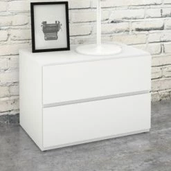 Best reviews of 🛒 Nexera White BLVD 1 Drawer Nightstand 🎁