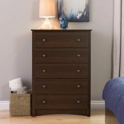 Buy 👍 Chests Prepac Fremont 5-Drawer Chest 😀