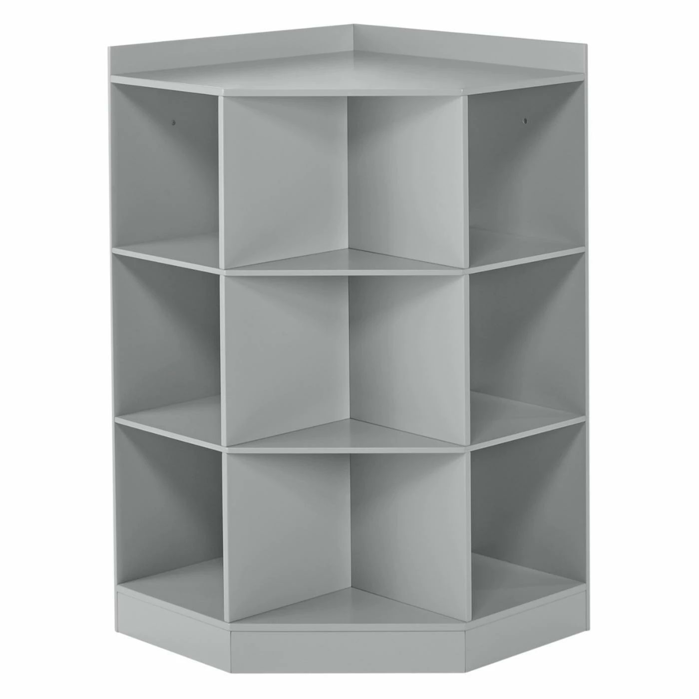 Promo π Neutral RiverRidge Home 3 Shelf Corner Cabinet - Gray π