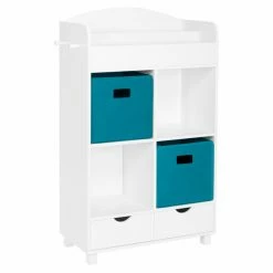 Best Sale ❤️ Neutral RiverRidge Home Book Nook Kids Cubby Cabinet Bookcase 👍