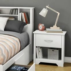 Discount ๐ฅฐ Gray South Shore Fusion 1 Drawer Nightstand ๐