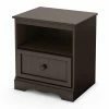 Cheap 👏 White South Shore Savannah 1 Drawer Nightstand 🔥