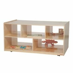 Brand new 🛒 Classroom Wood Designs Double Storage Island With Acrylic - 24H In. 💯