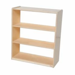 Flash Sale 🔔 Neutral Wood Designs Bookshelf With Acrylic Back - 42H In. ✔️