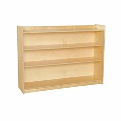 Wholesale 🥰 Neutral Wood Designs Contender Mobile Adjustable Bookcase With Lip 💯
