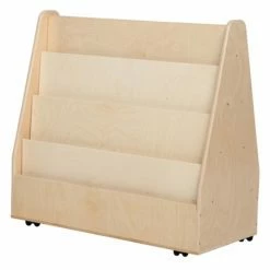 Discount 🤩 Neutral Wood Designs Contender Mobile Double Sided Book Display 🎉