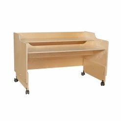 Discount โ๏ธ Natural/Unfinished Wood Designs Contender 48 In. Mobile Computer Desk โค๏ธ
