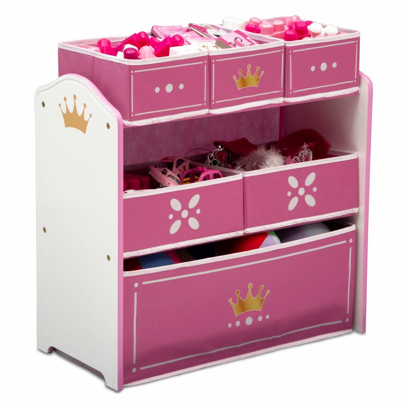 New π Bins & Cubbies Princess Crown Multi Bin Toy Organizer By Delta Children π - Image 5