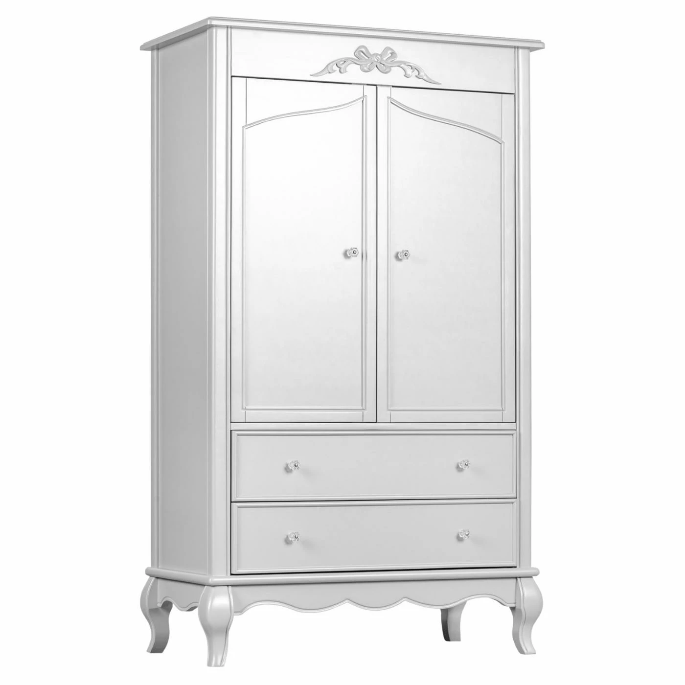 Outlet β White Evolur Aurora 2 Drawer Armoire π₯ - Image 5