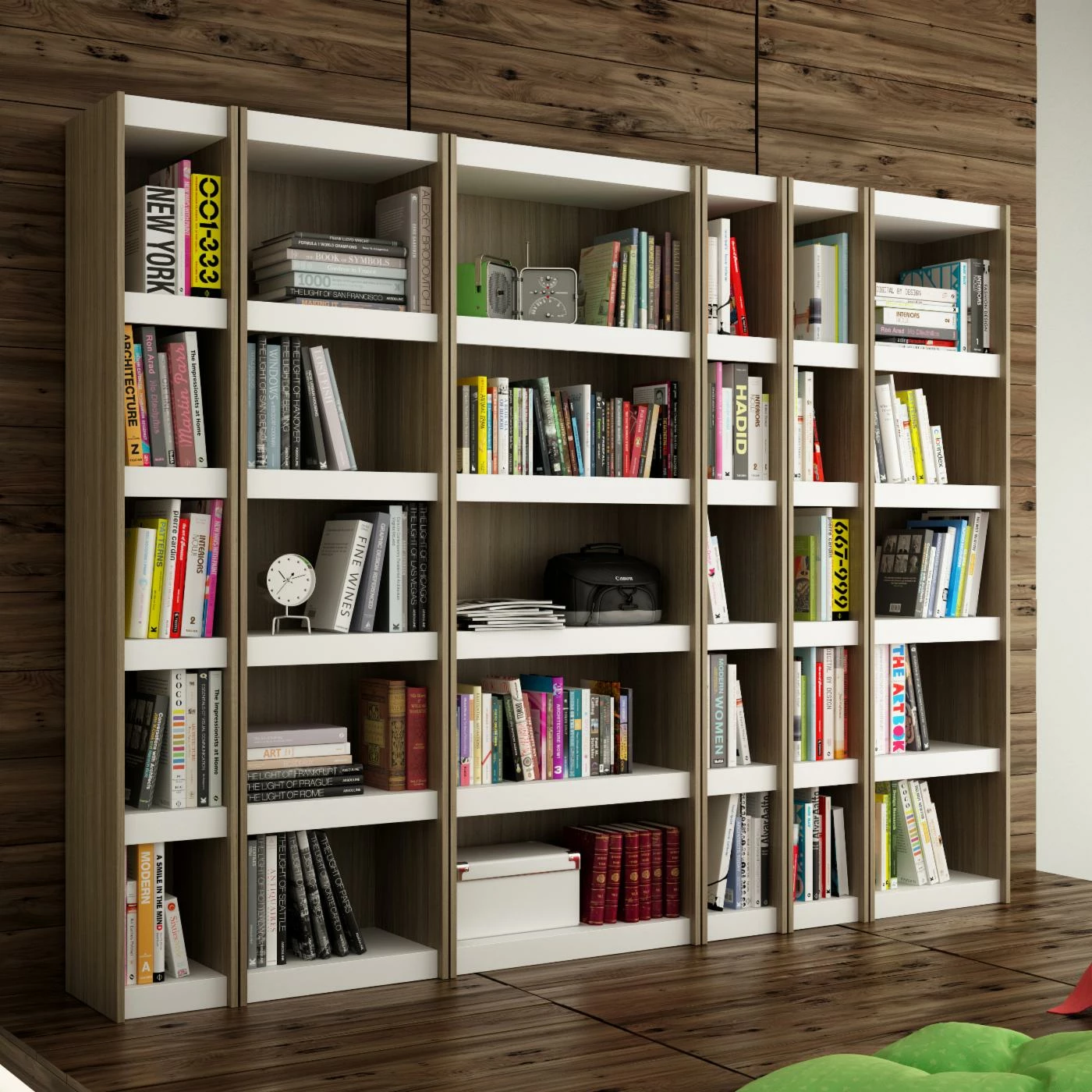 Promo π Neutral Manhattan Comfort Parana 1.0 Bookcase π - Image 5
