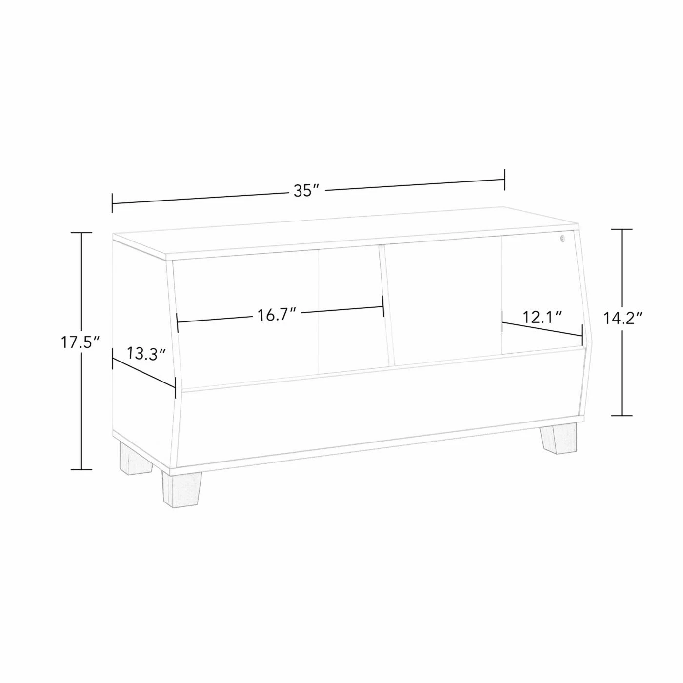 Outlet 🥰 Bins & Cubbies RiverRidge Home Kids Catch-All 35 In. Toy Organizer 🔔 7 Outlet 🥰 Bins & Cubbies RiverRidge Home Kids Catch-All 35 In. Toy Organizer 🔔 - Image 5